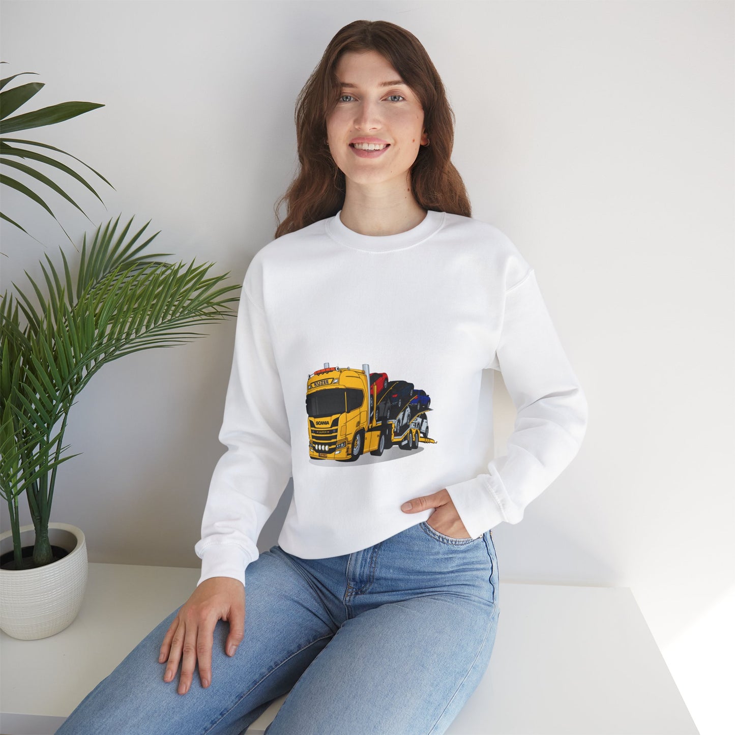 Jeffrey Kerkhove - Heavy Blend™ Truck Graphic Sweatshirt - Perfect for Truck Enthusiasts